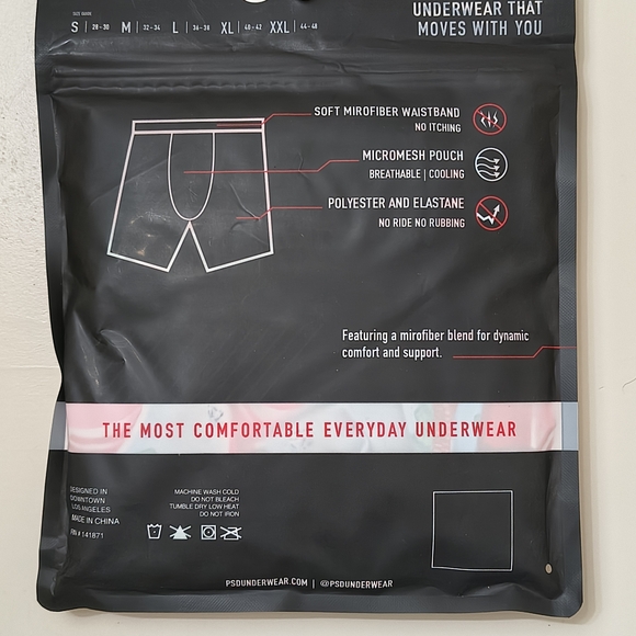 PSD Men's Red Boxer Briefs - Picture 3 of 3